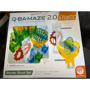STEM Marble Maze MindWare Q-BA-MAZE 2.0 Stunts Starter Set Building Kit
